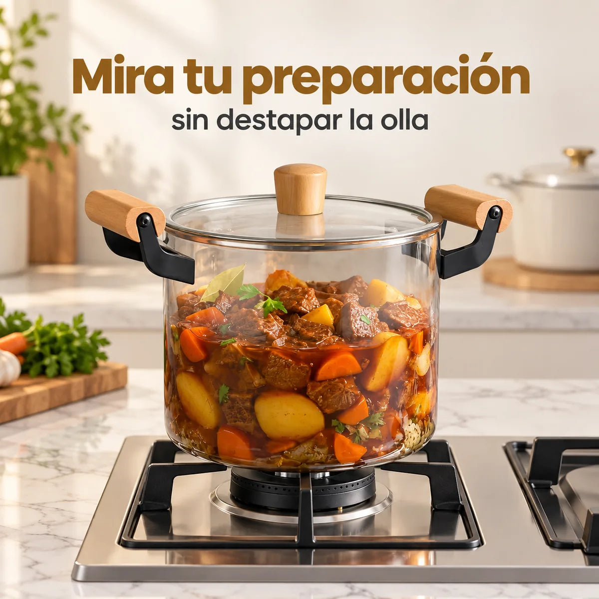 VitraCook permite ver la coccion sin destapar
