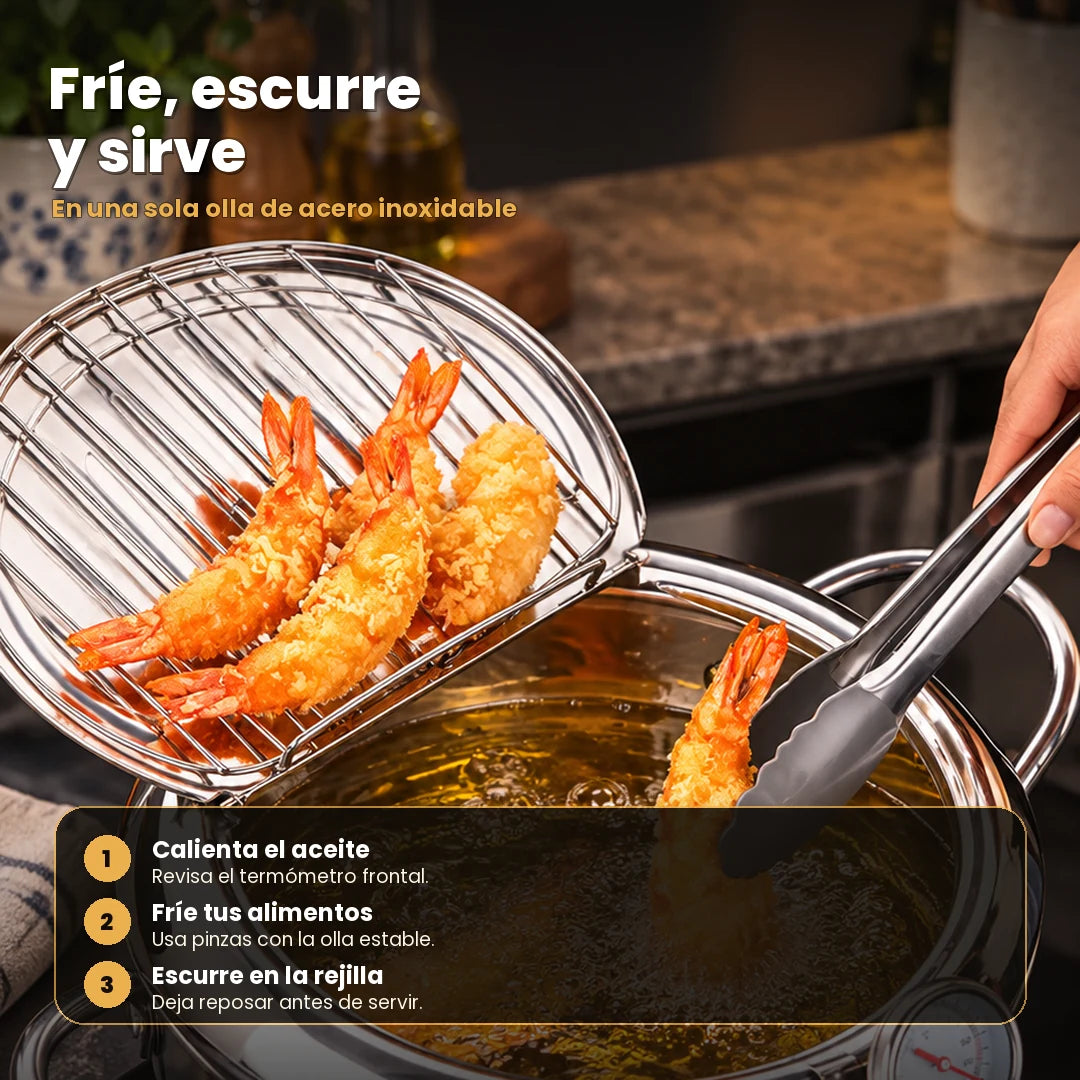 Olla Freidora Japonesa - use