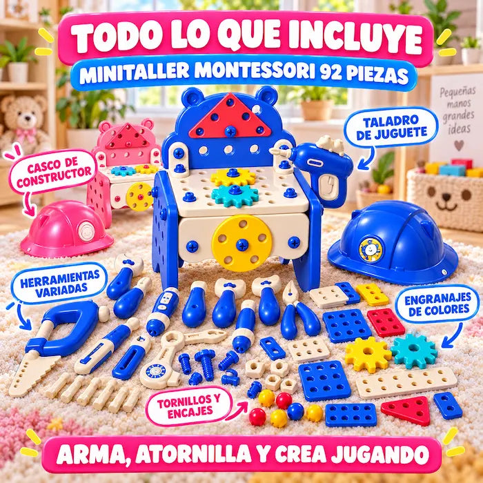 MiniTaller Montessori 92 Piezas