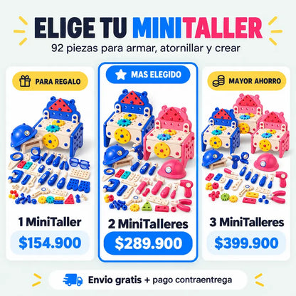 MiniTaller Montessori 92 Piezas