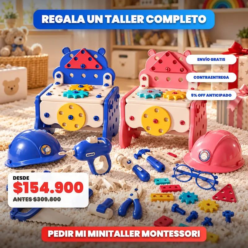 MiniTaller Montessori 92 Piezas