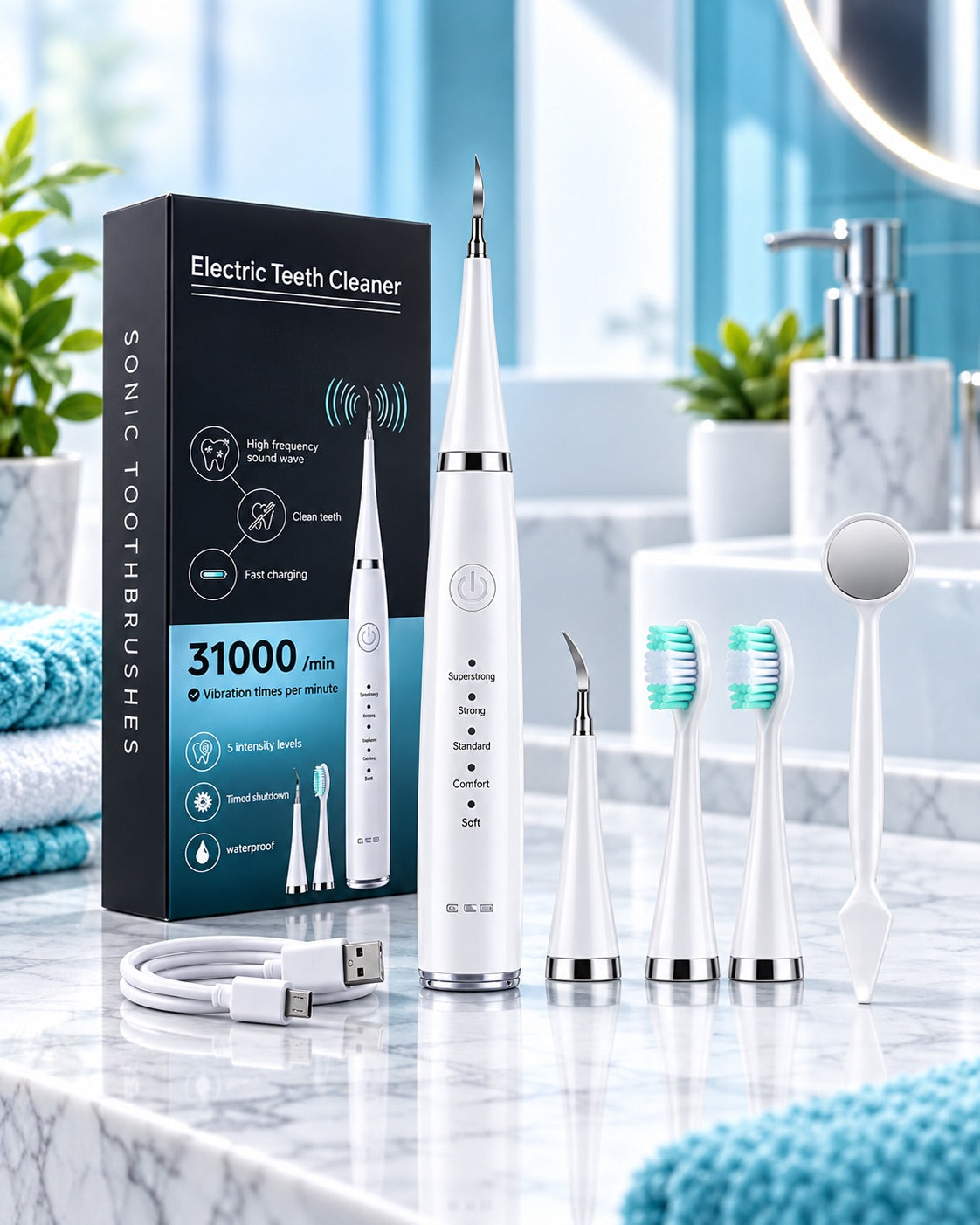SonicClean Pro - Combo dental electrico
